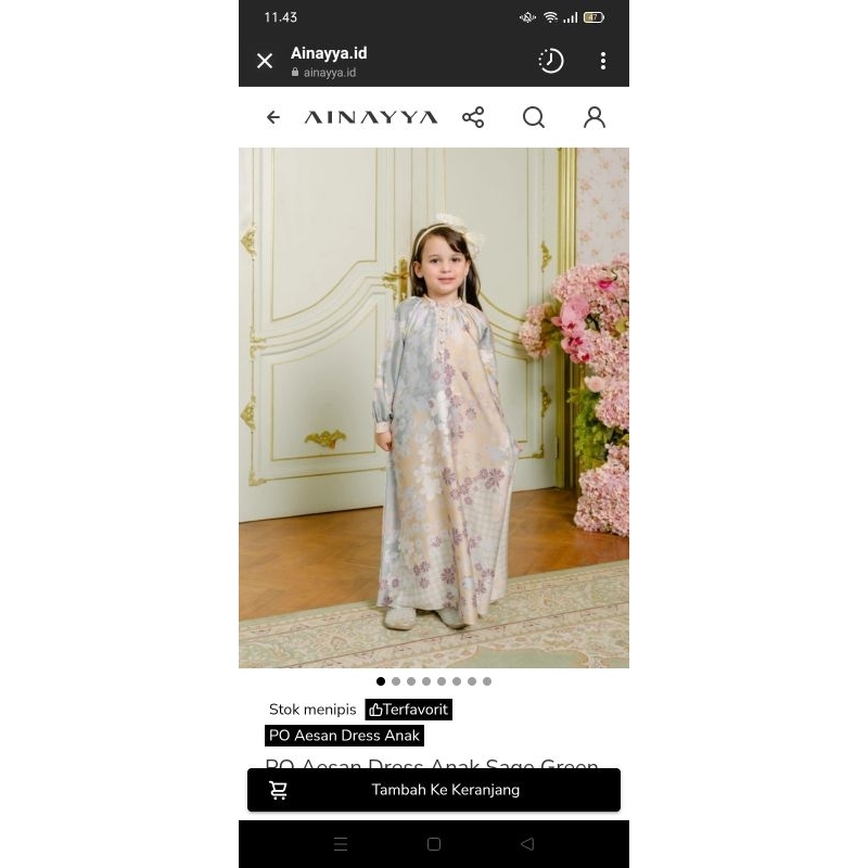 Dress anak Aesan Series By Ainayya.id