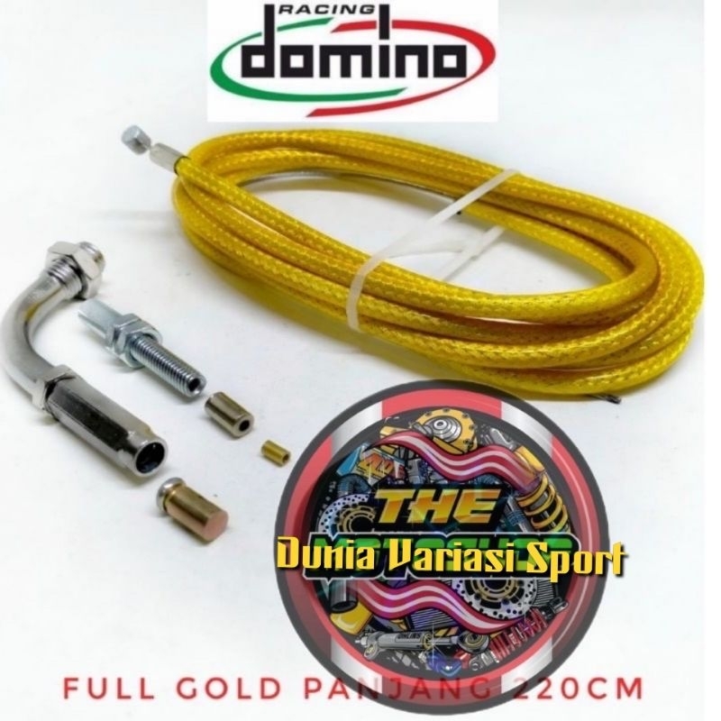 Kabel Gas Motor Domino Thailand Serat Panjang 220cm