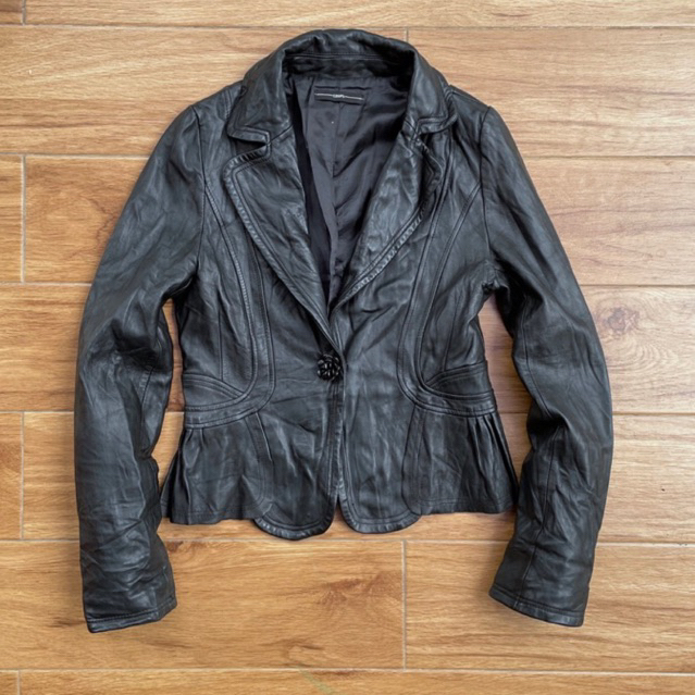 Blazer kulit Jas kulit cewek wanita pl bekas preloved second
