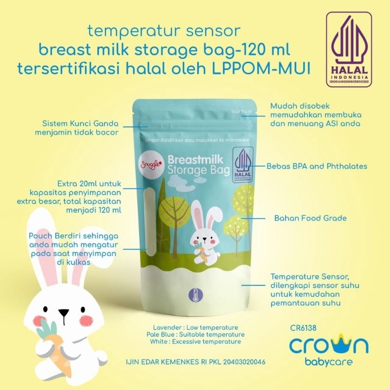 Crown Kantong Asi 100 ml / Breast Milk Storage Bag 100ml