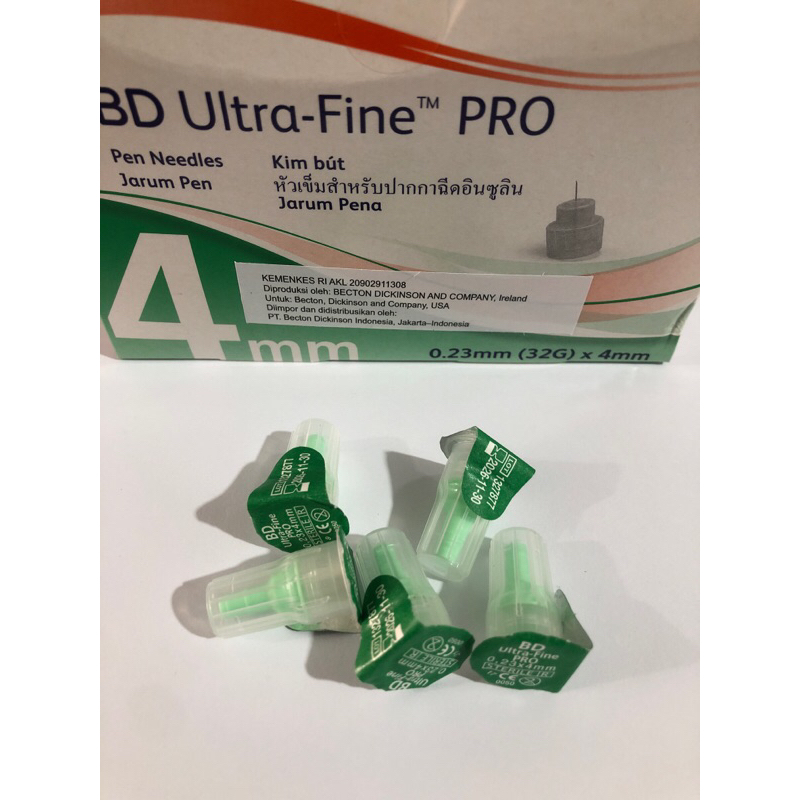 BD ULTRA FINE 4MM JARUM INSULIN PER PCS (HIJAU)