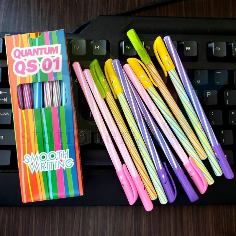 

[BOX ISI 12] PULPEN STANDARD QS-01 / BALLPOINT / BOLPEN / PULPEN MURAB BERKUALITAS