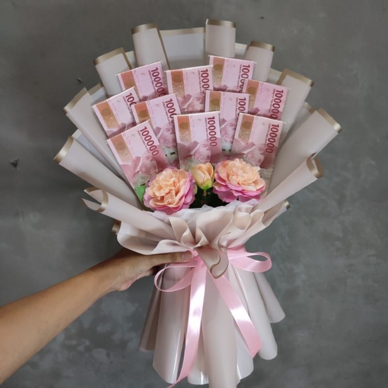 Buket Bouquet bunga wisuda pernikahan ulang tahun acara besar lainnya bisa request