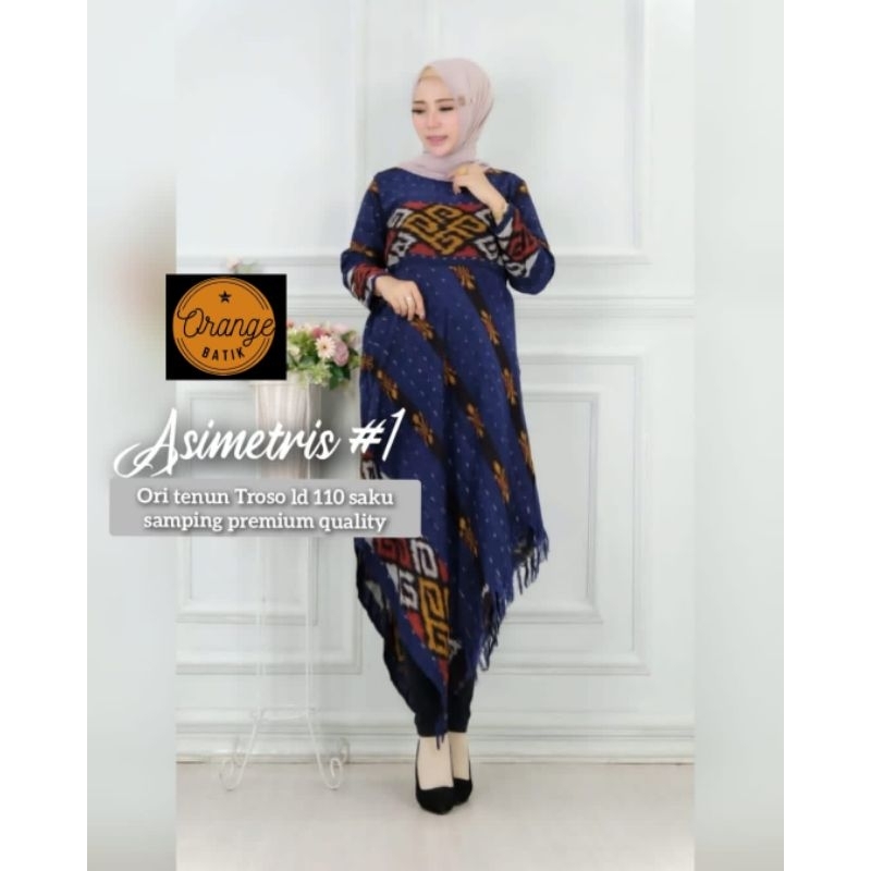 Longdress Tenun Troso Asimetris #1