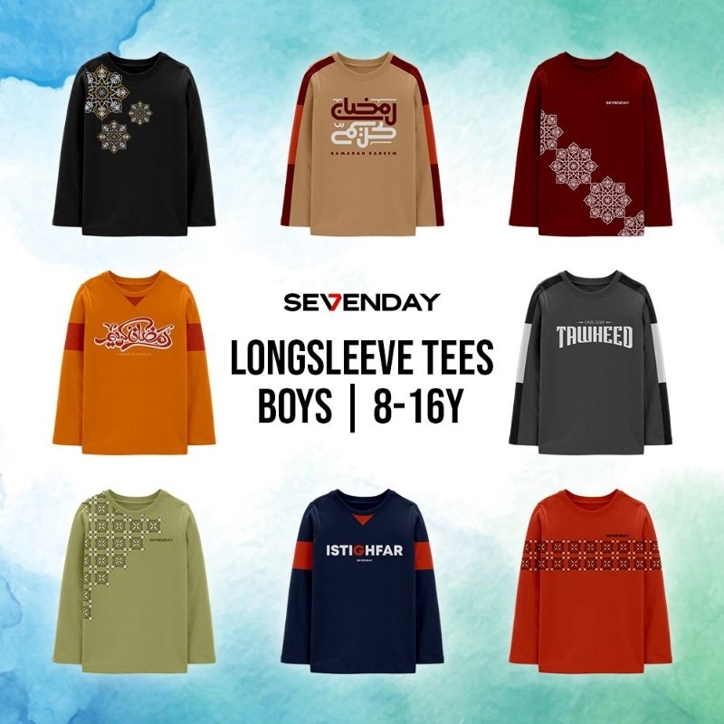 LONGSLEEVE TEES BOYS BY SEVENDAY PADDLEKIDS / KAOS MUSLIM PADDLE KIDS SIZE JUNIOR
