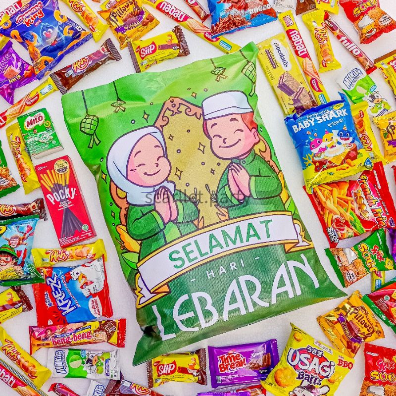 

[ISI 50 SNACK] PAKET SNACK LEBARAN JUMBO ISI 50 SNACK KADO PARSEL HADIAH ANAK UCAPAN IDUL FITRI HAMPERS