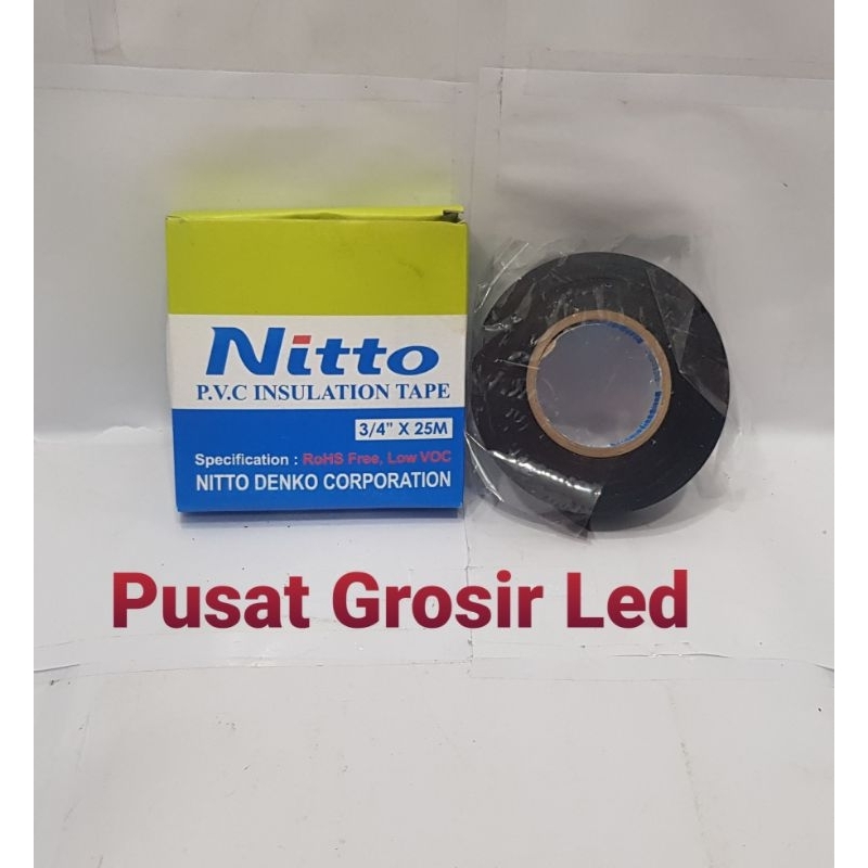 Paket 10 Pcs Isolasi Listrik NITTO / 10 PCS Isolasi Listrik HOKI TAPE Tahan Panas