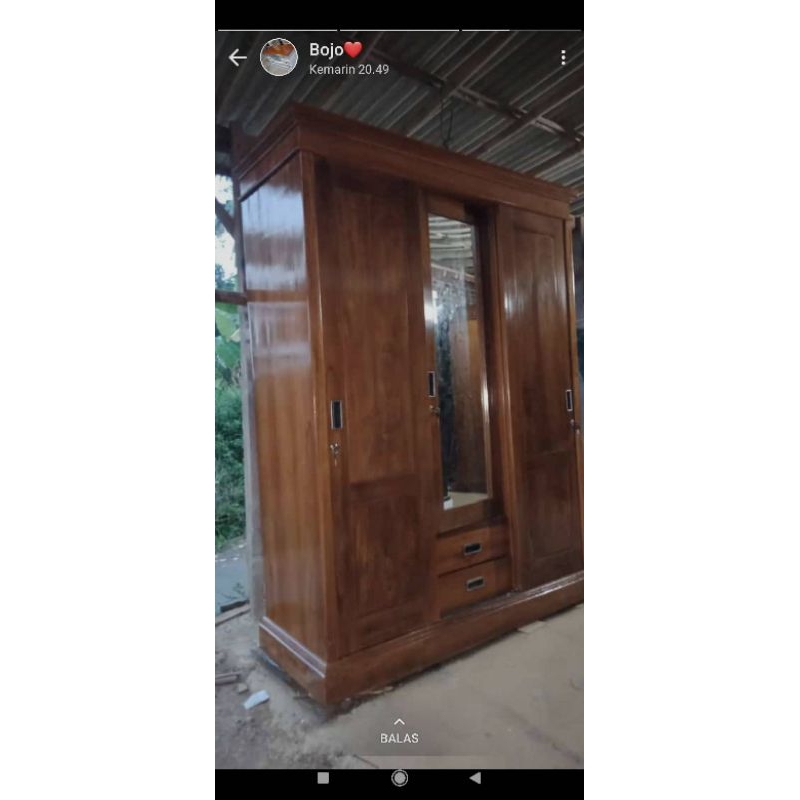 Lemari Kayu Jati Asli