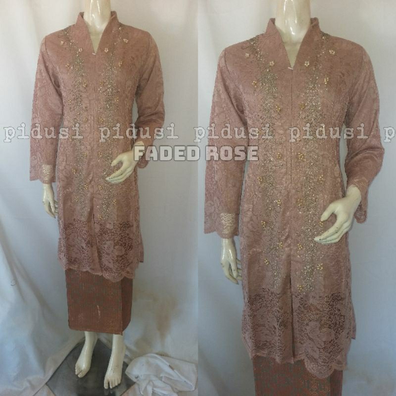 KEBAYA KARTINI BROKAT NON GLITER / KEBAYA BROKAT PAYET / KEBAYA BROKAT PESTA