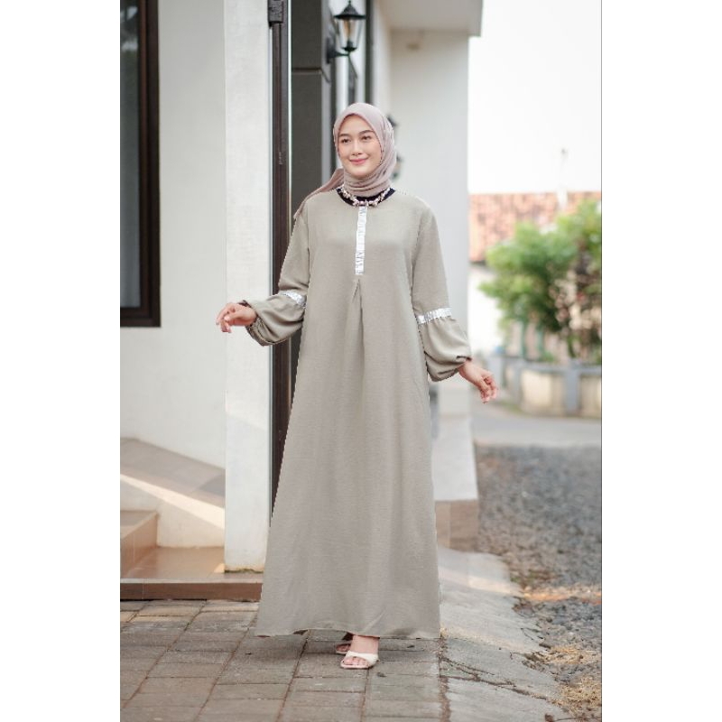 EKHSA GAMIS ABAYA TURKEY Crinkle airflow