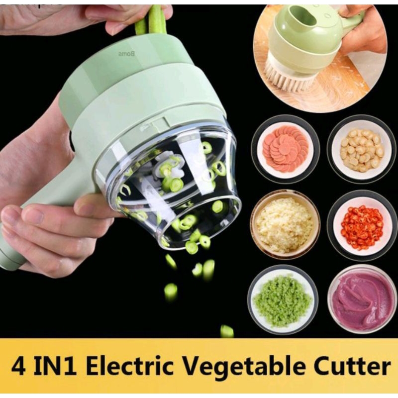 FOOD CHOPPER ELECTRIC 4IN1 BLENDER PORTABLE PENGGILING BUMBU BAWANG