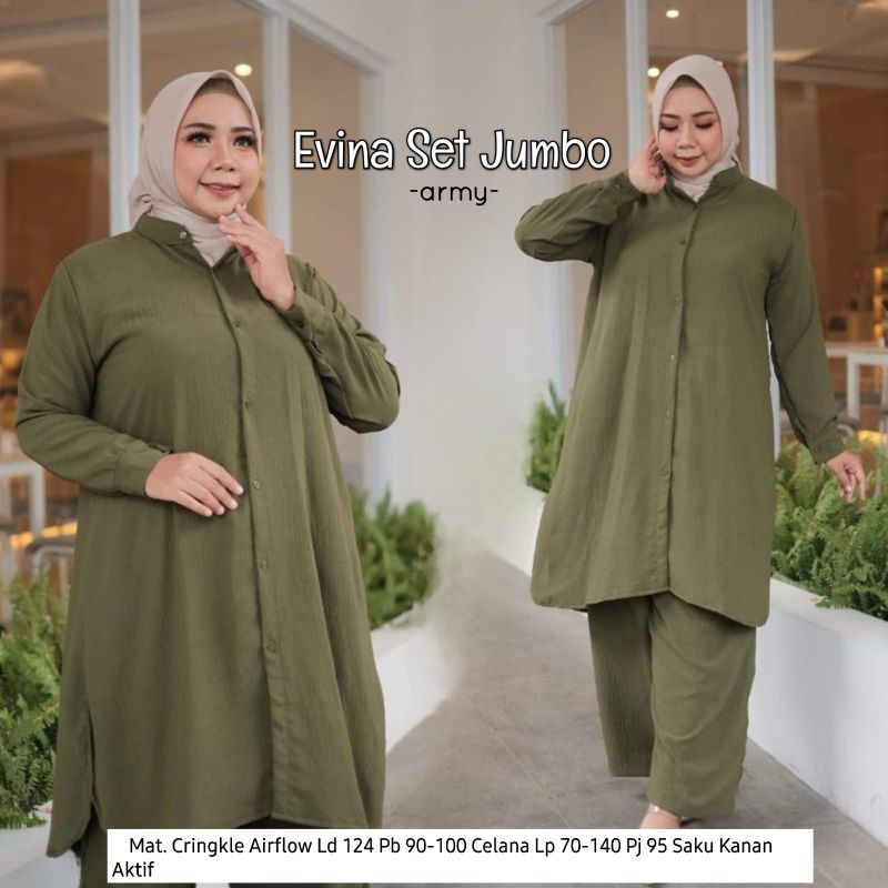 EVINA SETELAN SUPER JUMBO BAJU WANITA