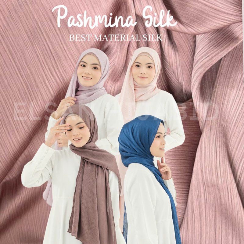 Pashmina Malay Silk Cardenza Satin Texture Premium Shawl Rayya Silk