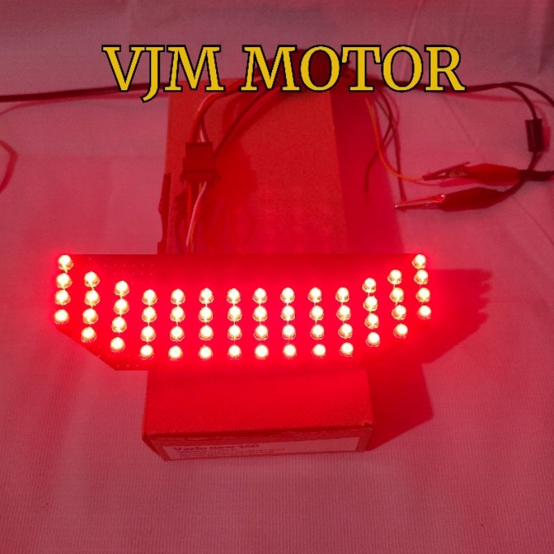 Stoplamp Vario 160 LED 56 LED Running Merah Modifikasi