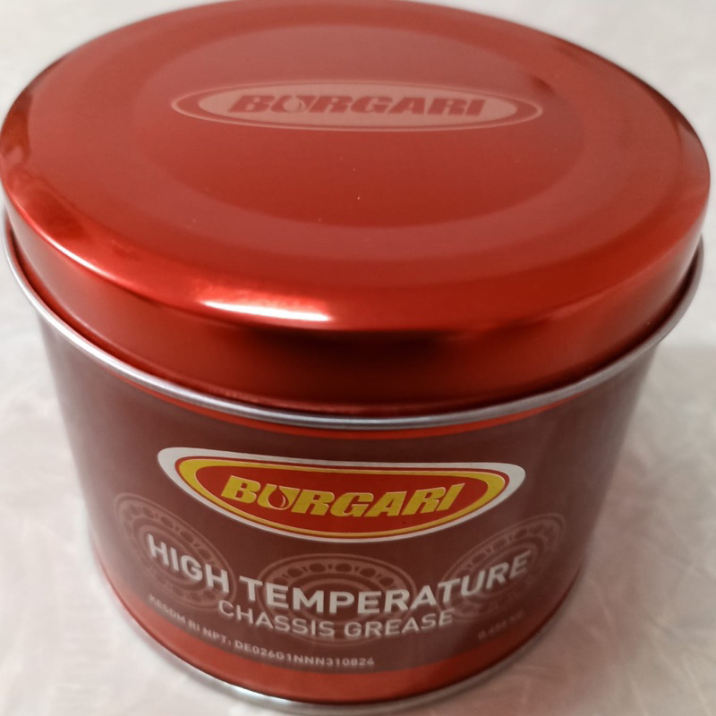 GEMUK GREASE MERAH BURGARI HIGH TEMPERATURE 455 GRAM TAHAN PANAS