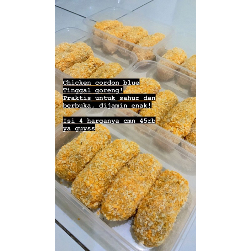 

FROZEN FOOD ( CHICKEN CORDON BLEU) HOME MADE FRESH