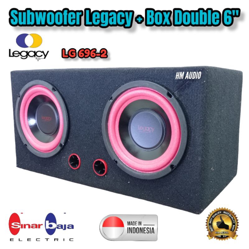 Majutak Gentar45 Subwoofer 6 Inch Legacy + Box Double Subwoofer Pasif Legacy Double