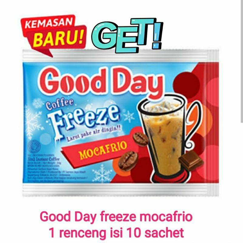 

good day freeze coffee mocafrio isi 10 sachet | kopi goodday