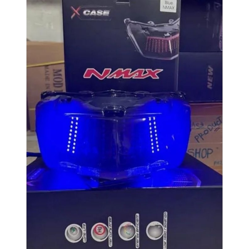 Lampu Stop Nmax old Colosium 6mode Terbaru Blue and Red