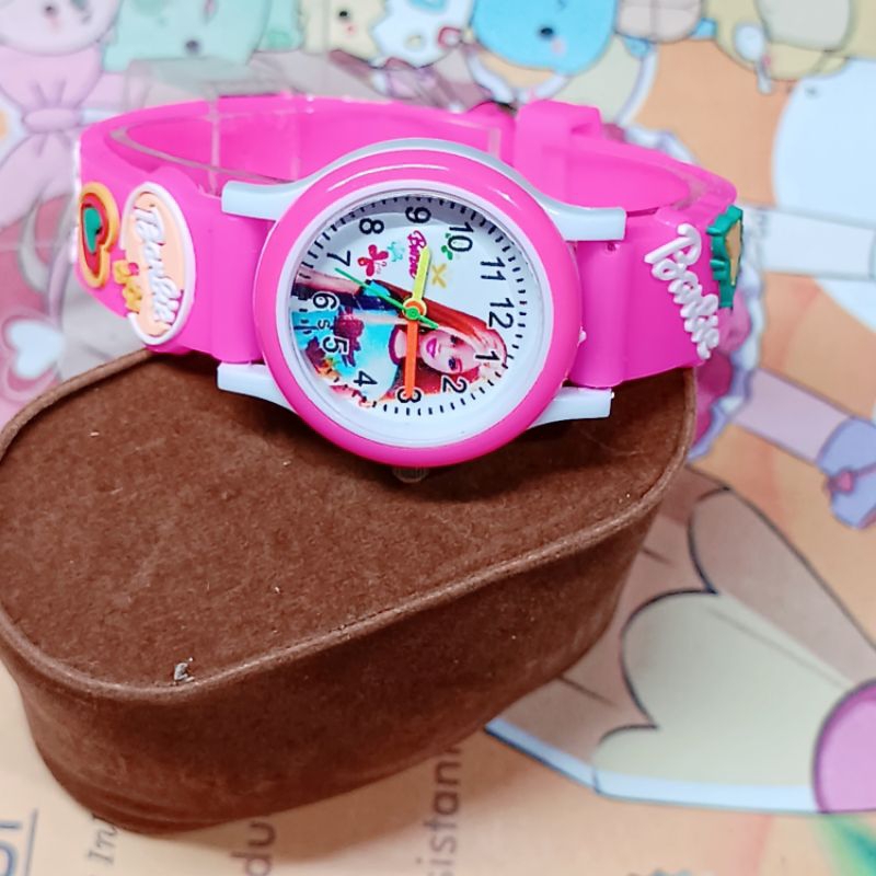 jam tangan anak wanita karakter barbie