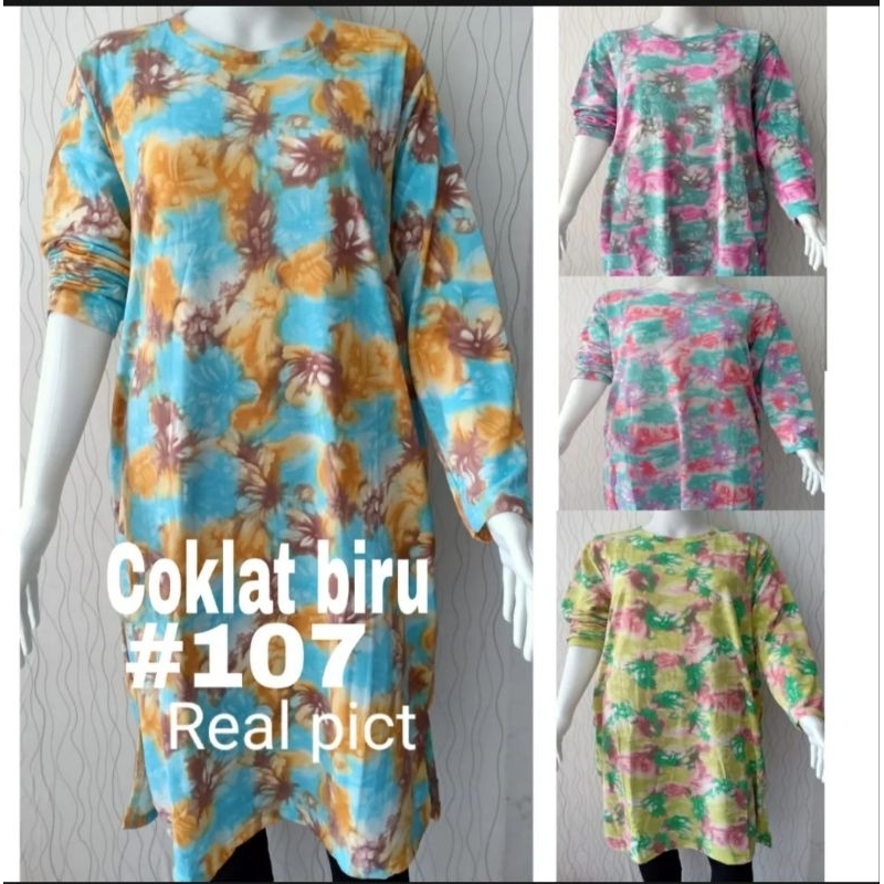 TUNIK BABYTERRY MOTIF SABLON TULISAN