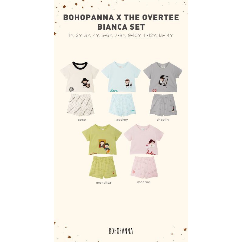 Bohopanna X The Overtee Bianca Set - Setelan Boho Baby Panna