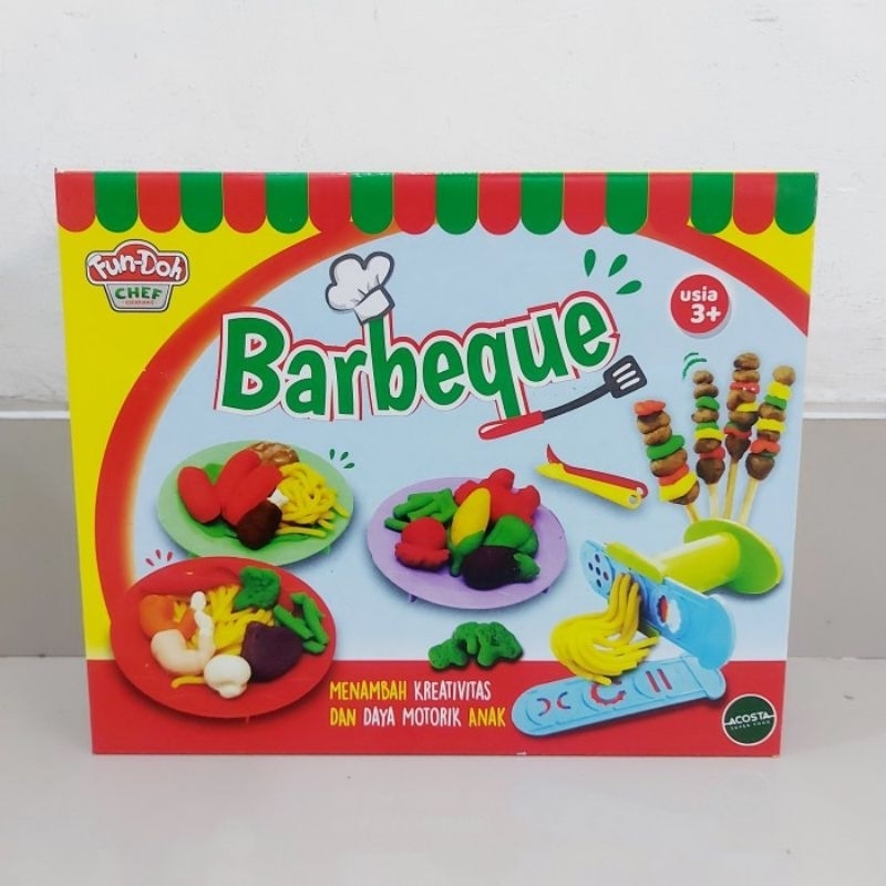 Mainan Kreasi Fun Doh Barbeque - Play Lilin Plastisin Fundoh Anak Perempuan Cewek