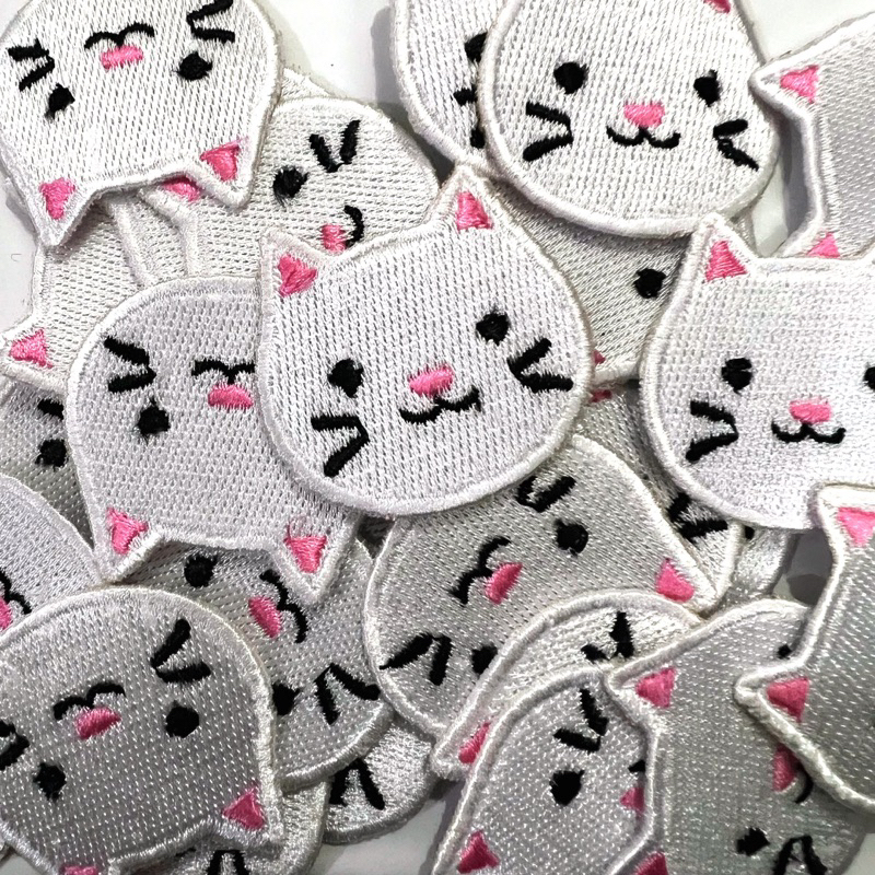 Patch Bordir Kucing, Patch Iron cat