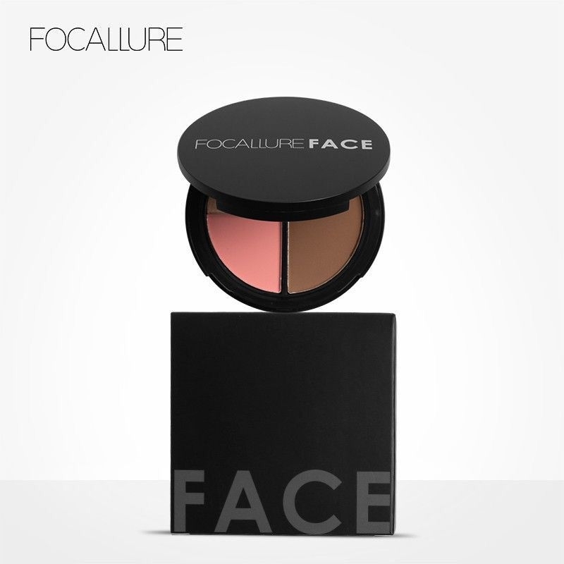 Focallure Trio Blush Highlighter &amp; Contour Multi-use Face Cosmetic Palette