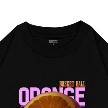 Ribsgold Kaos Oversize Graphic Pria - OrangeBall