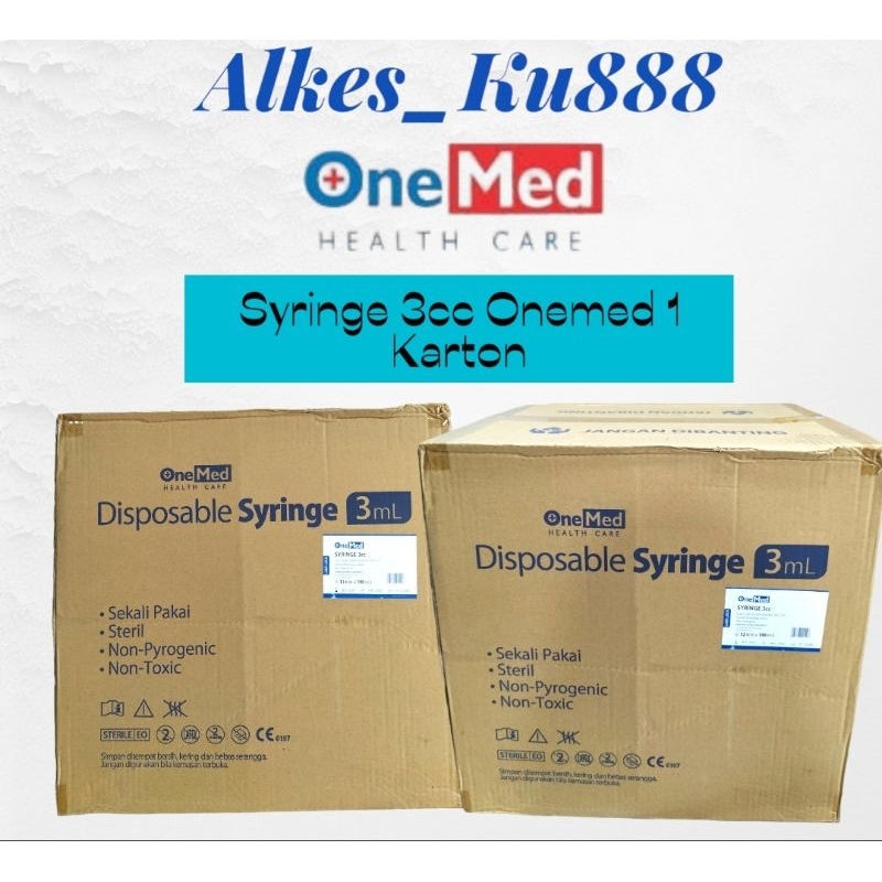 SPUIT 3CC ONEMED 1 KARTON [12BOX]