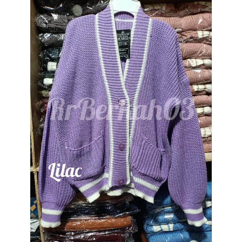 Cardigan Anak Kancing Saku Premium Tebal (5-12 Tahun)