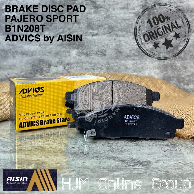 BRAKE DISC PAD - KAMPAS REM DEPAN PAJERO TRITON ADVICS by AISIN