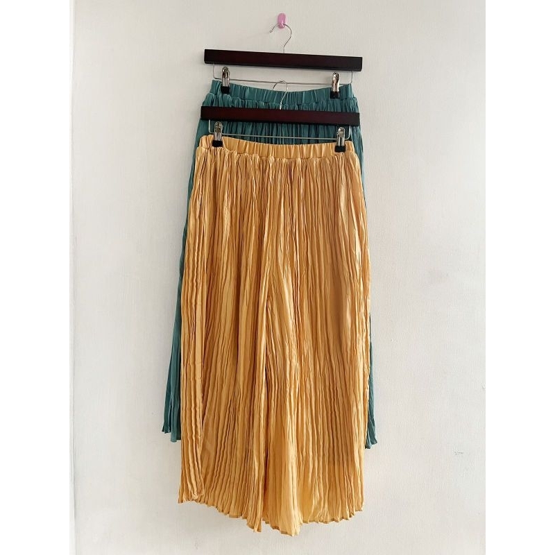 pleated culotte