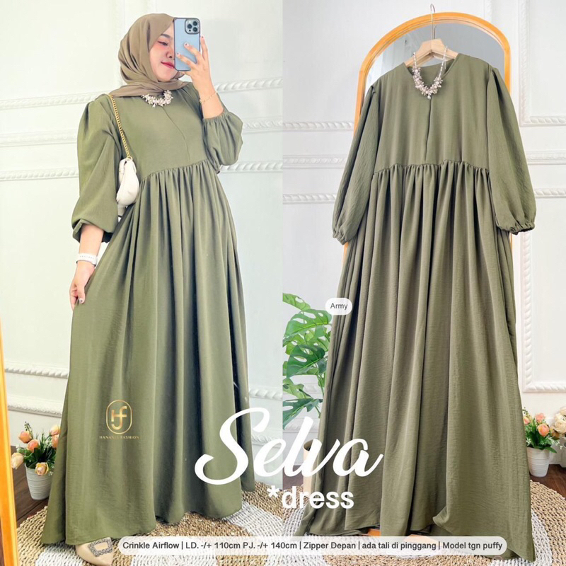 SELVA DRESS / GAMIS MAXY WANITA / ORI BY HANANIA