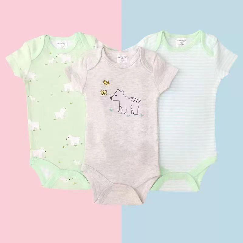 K2 - ( A ) Bodysuit Baby isi 3 pcs MOTIF BOY &amp; GIRL