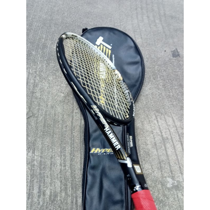 raket tenis Wilson hyper hammer 5.3 power holes original bekas pakai