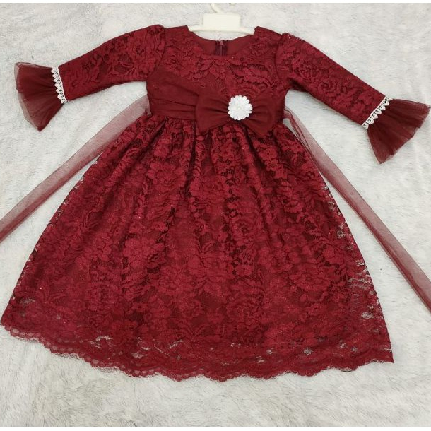 Baju Gamis Anak Perempuan Full Brokat