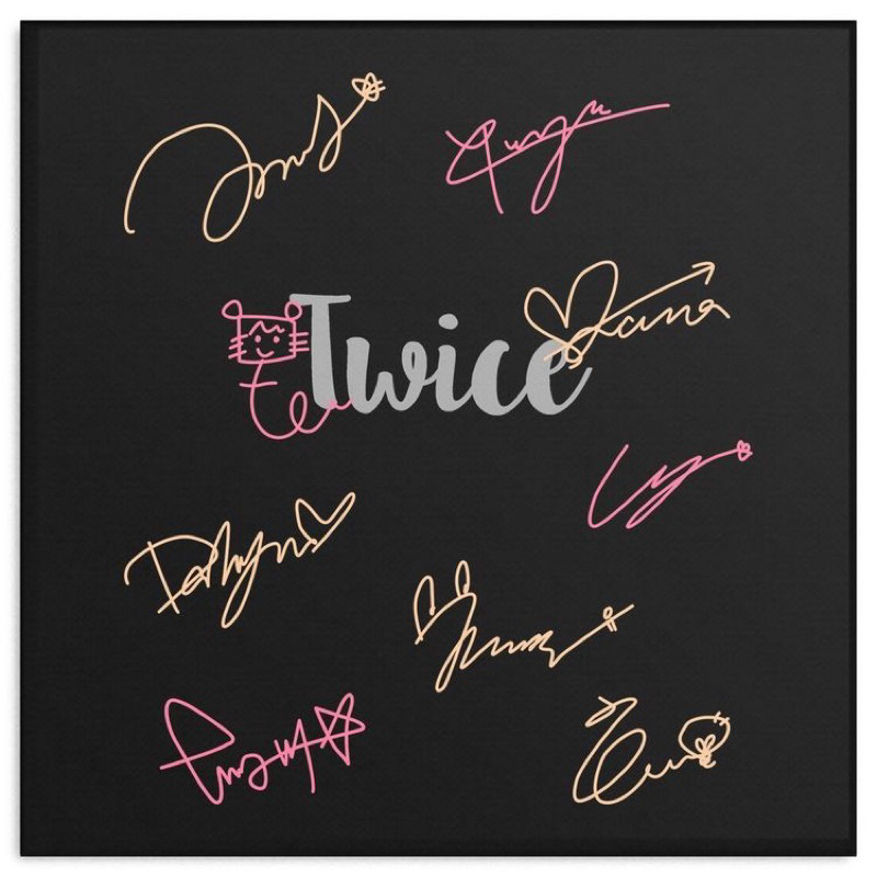 TWICE signature tanda tangan sticker ttd (baca deskripsi)
