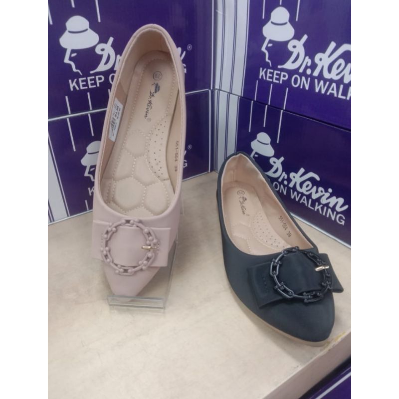 Sepatu Wanita Flat Shoes Dr KEVIN ORI 100% 2 warna Wajib nanya stok