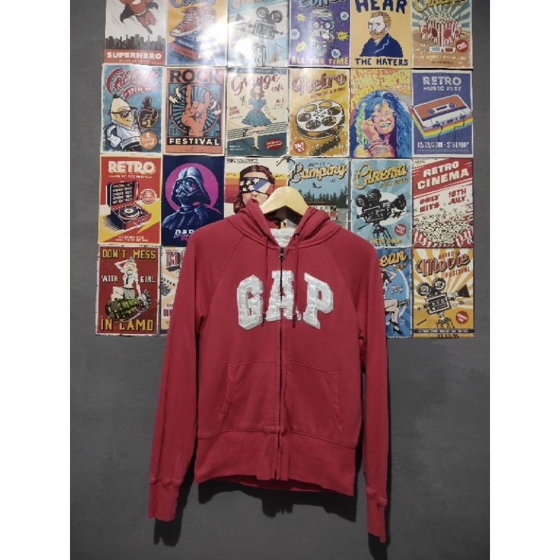 Hoodie zipper GAP sherpa dalam