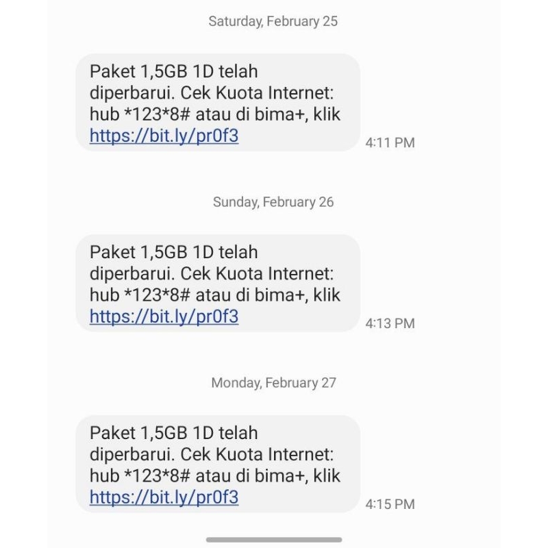 kartu legend tri 1500 1.5gb 24jam + pulsa 15k || Perpanjang otomatis || khusus wilayah riau Dan sura