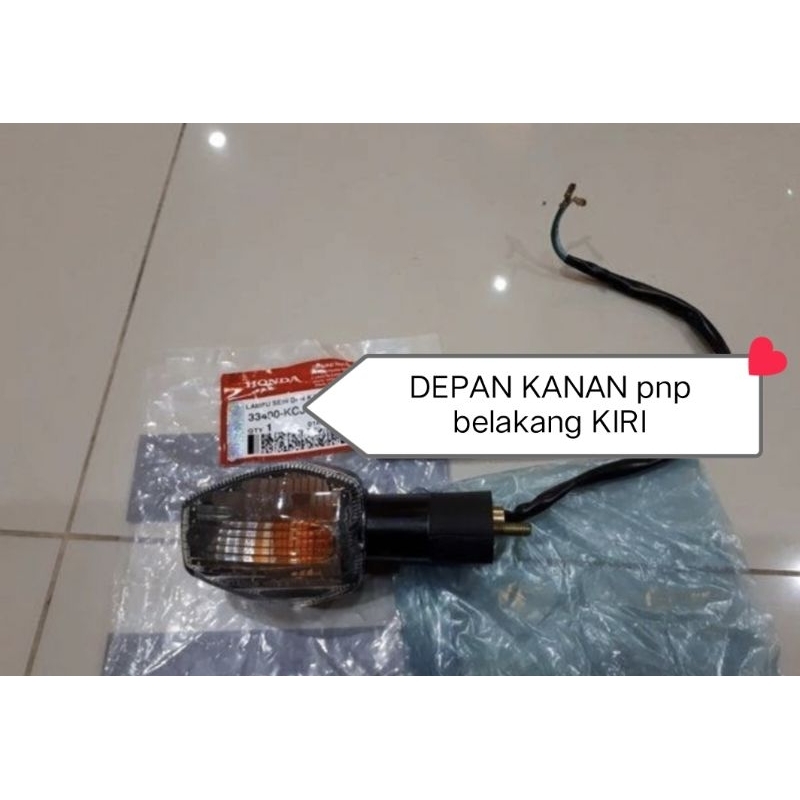 Lampu sen sein reting riting ritting depan bagian KANAN 33400 KCJ 661 pnp belakang kiri Honda Tiger 