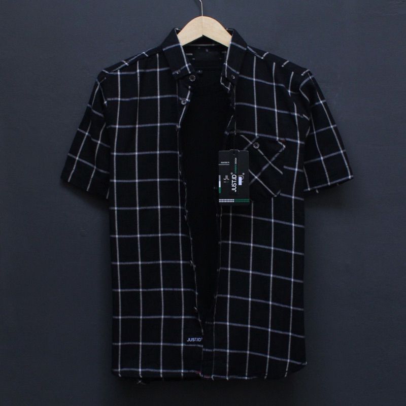 KEMEJA PRIA LENGAN PENDEK FLANEL DISTRO PREMIUM