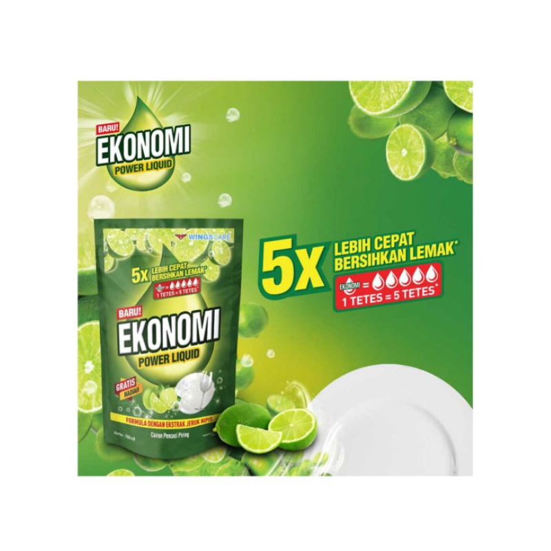 Ekonomi Pencuci Piring Power Liquid 650 ml