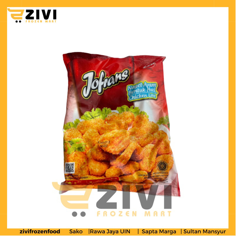 

Nuget jofrans ayam 500gr / Nuget ayam/ Nuget enak