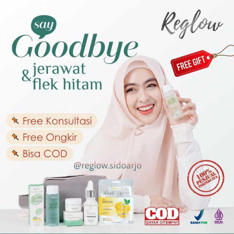 Reglow Skincare Original dr. Shindy Paket Skincare Glowing Skin Treatment Perawatan Kecantikan Garan