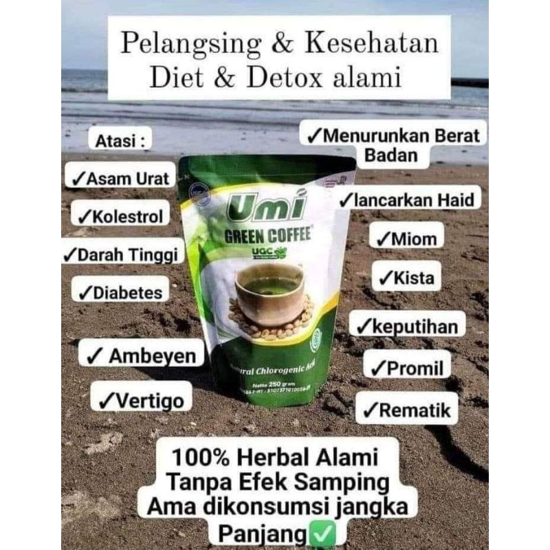 Umi green coffee original Telaris 100% Asli