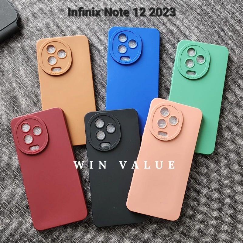 Infinix Note 12 2023 Case Pro Kamera Softcase Black Matte Case Infinix Note 12 2023