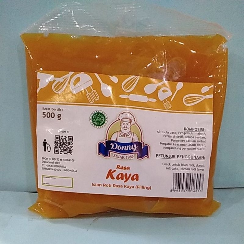 DONNY RASA KAYA/SRIKAYA ISIAN ROTI RASA KAYA(FILLING)500 GR